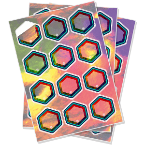 Holographic sheet labels product icon