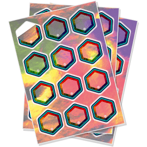 Holographic labels product image