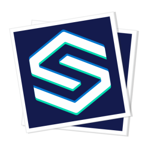 Square stickers product icon