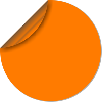 Fluorescent orange material icon