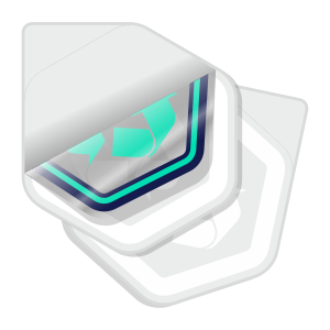 Eco-friendly front adhesive material icon