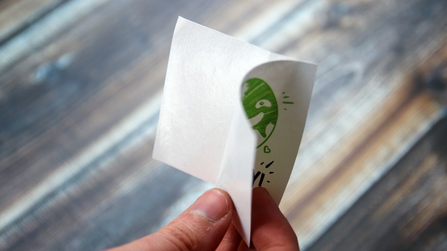Biodegradable sticker backing paper