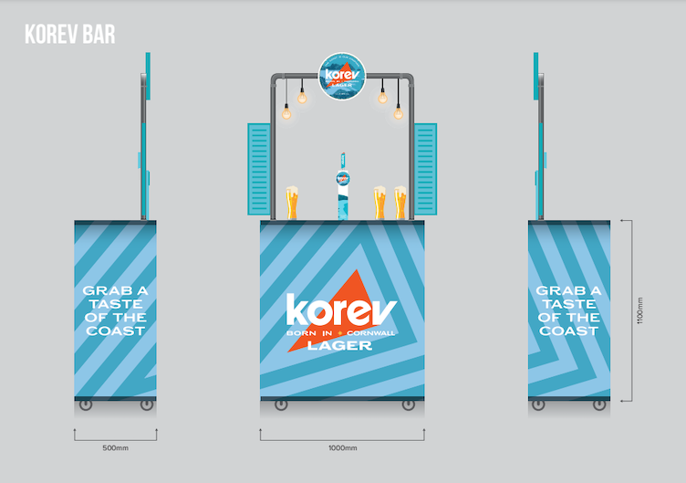 Korev design proof for a custom bar