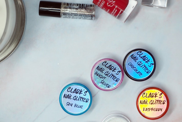 Holographic Circle Cosmetic labels