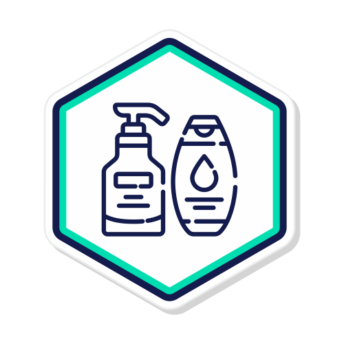 Étiquettes de bouteilles de shampoing product image