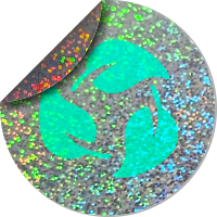 Eco-friendly glitter material icon