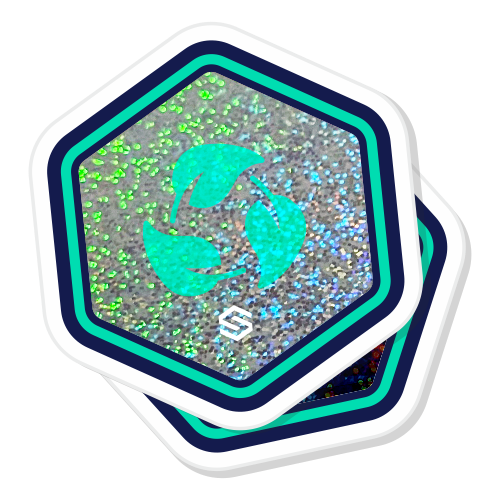 Eco-friendly glitter stickers  🌱 product image